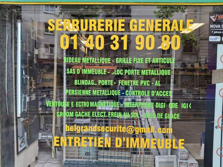 Serrurerie générale Paris 