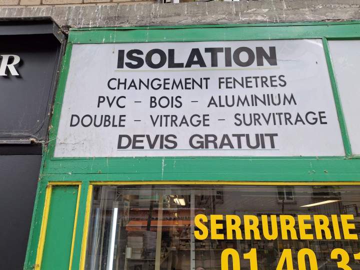 Isolation de fermetures Paris 